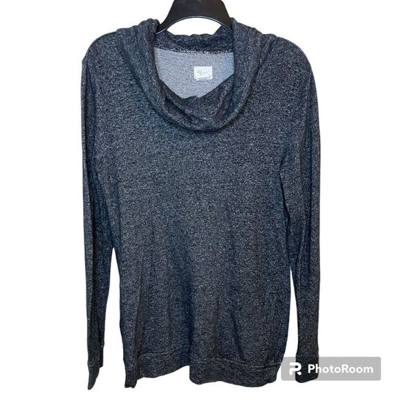 Andrea Jovine Gray Cowl Neck Sweater Size Large - Picture 1 of 6